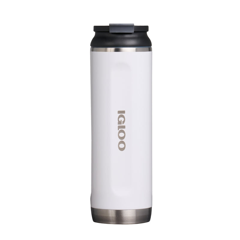 Botella de agua Térmica 20oz Igloo. Vaso Térmico De Acero Inoxidable color Blanco.