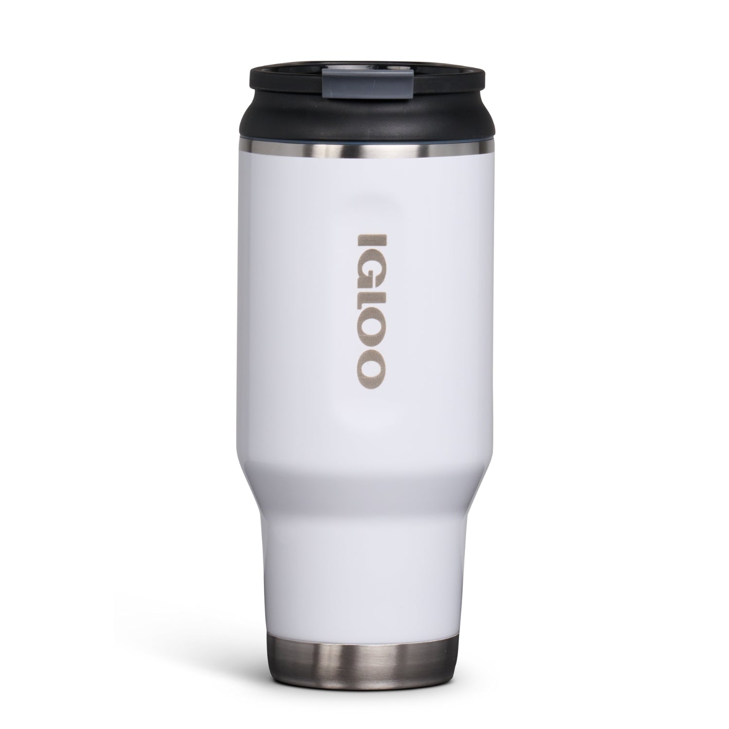 Botella de agua térmica 32oz Igloo. Vaso térmico para cafe de acero inoxidable color Blanco.