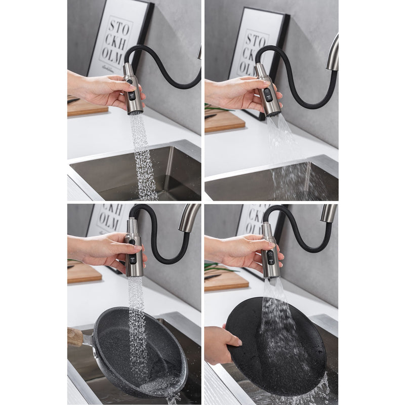 Grifo De Acero Inoxidable Para Fregadero Con Manguera Model