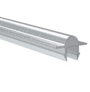 Perfil riel convexo deslizante de Aluminio refuerzo para via corredera en perfiles UPVC de Marco perimetral para puertas y ventanas de mayor peso Serie 60mm UPView