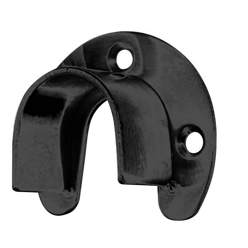 Anclaje A Piso Tipo Flange Easy Fit Ranurado Para Tubo De 42.4Mm. Negro.