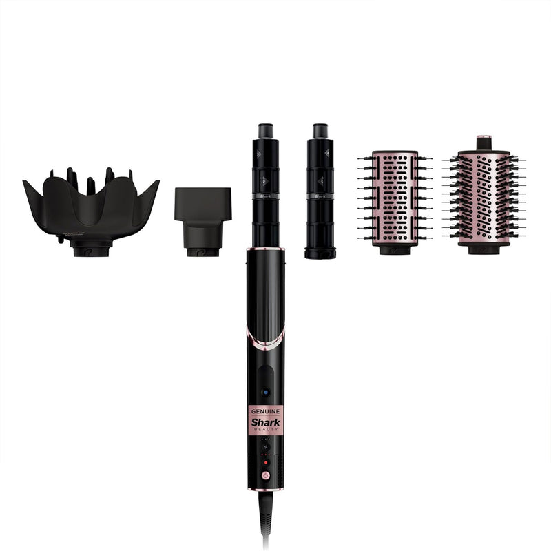 Secador y estilizador Shark FlexStyle color Negro HD440BK. Cepillo blower de cabello Black Edition.