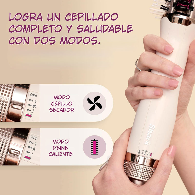 Cepillo Secador de Cabello Shark SmoothStyle. Peine térmico y cepillo de secado alisador HT202.