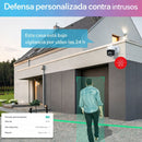 Cámara de Seguridad IP PoE PTZ 5MP Exterior 355° Pan 140° Tilt con Auto Seguimiento y Visión Nocturna 30m, Detección IA y Audio Bidireccional