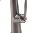 Grifo para lavamanos 27 cm Monomando pluma lavabo Gris mate de alta calidad