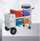 Carretilla Carrito de carga plegable convertible 4 en 1 industrial ruedas de goma max. 350kg Acero y aluminio