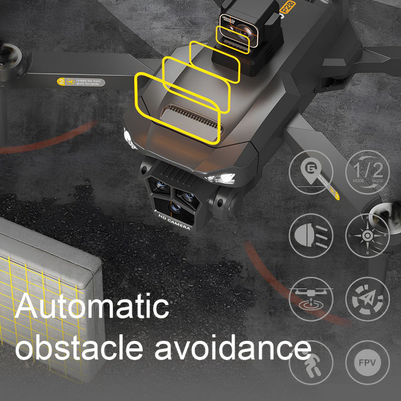 Drone Plegable Con Doble Cámara HD, GPS, Evitación De Obstáculos Y Transmisión FPV En Tiempo Real.