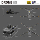 Drone Plegable Con Doble Cámara HD, GPS, Evitación De Obstáculos Y Transmisión FPV En Tiempo Real.