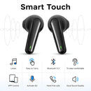 Audífonos Inalámbricos Bluetooth 5.0 TWS. Auriculares Con Audio Hi-Res, Pantalla LED Y Estuche De Carga USB-C. Color negro.