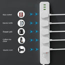 Regleta Multitoma Universal De 3 Enchufes Con 3 Puertos USB. Potencia De 2500W, Cable De 2M y Protección Contra Sobrecalentamiento.