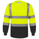 Camiseta de verano transpirable retrorreflectante, Amazon, protección solar Especificaciones y modelos:HVJ460-amarillo y negro*XL;