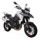 Benelli TRK702 698cc Color Blanco  Motor Bicilindro enfriado por liquido Inyec Elect 8val DOHC 70CV/8750r/min