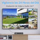 NVR PoE 8 Canales 8MP 4K con Compresión H.265+. Servidor de videovigilancia con  Salida HDMI y VGA. Soporta Disco Duro hasta 8TB