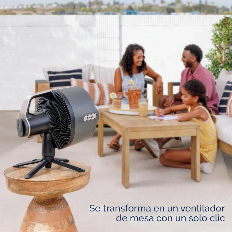 Abanico recargable InstaCool Shark. Ventilador con difusor de interior y experior FA302.