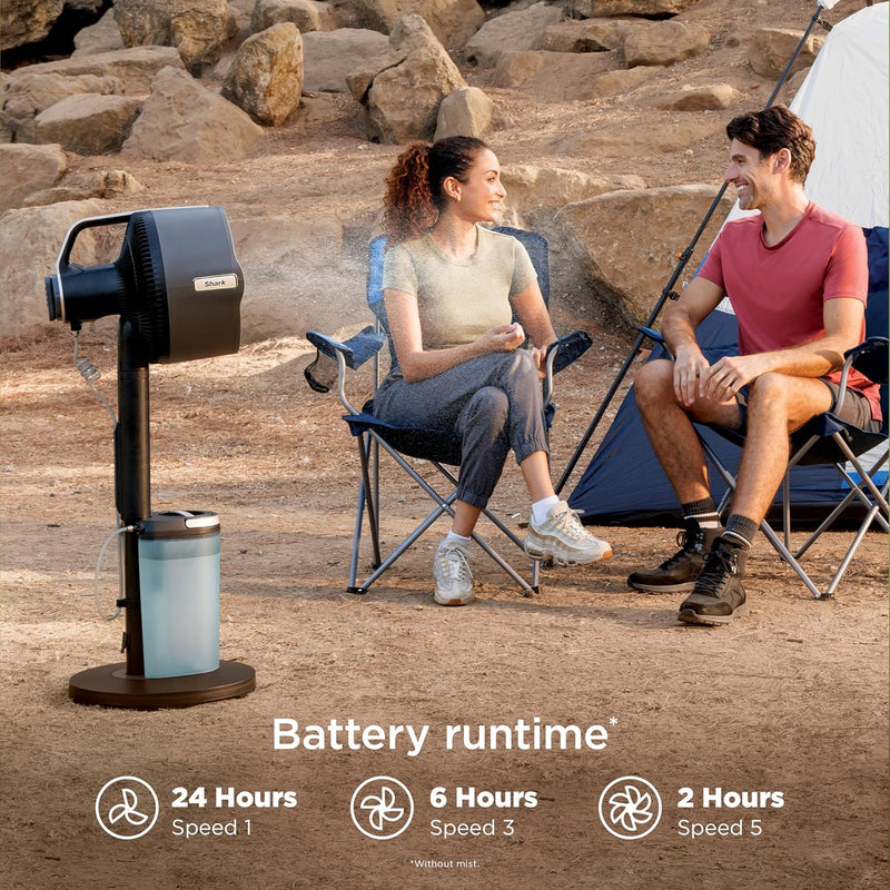 Abanico recargable InstaCool Shark. Ventilador con difusor de interior y experior FA302.