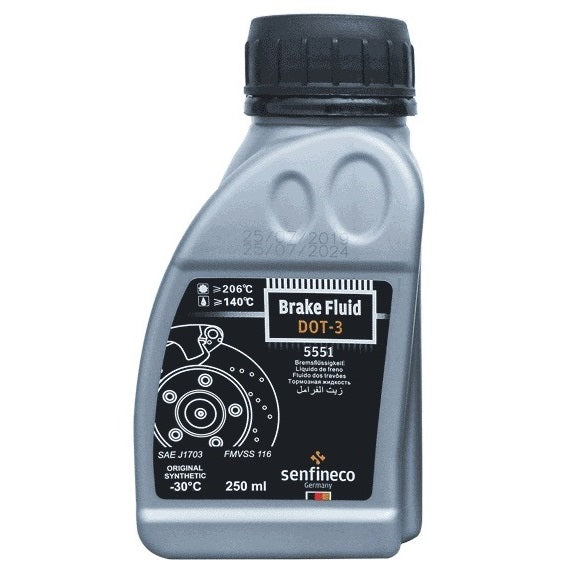 Líquido de freno DOT3 250 ml (8 oz). Senfineco Brake Fluid