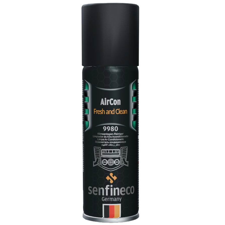 Limpiador desinfectante para aire acondicionado de autos 200 ml. Senfineco Aircon