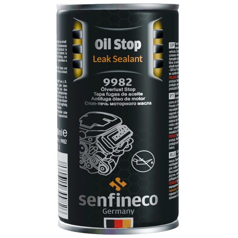 Sellador de fugas de aceite para motor 300 ml. Senfineco Oil Stop