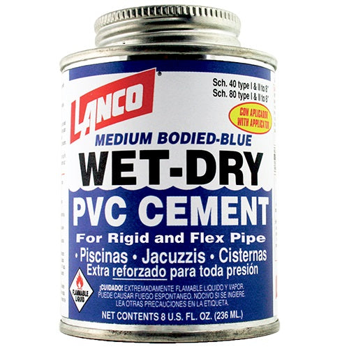 Pegamento PVC Wet Dry 8 Onzas. Lanco