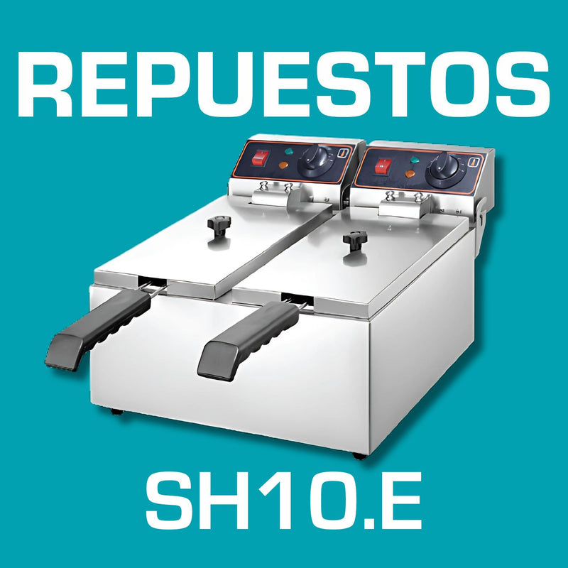 Repuestos Freidora electrica 220/60htz 17L*2 600*500*330 mm. Codigo SH10.e