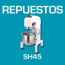 Repuestos Mezclador planetario 30L 720*610*1120mm. Codigo SH45.