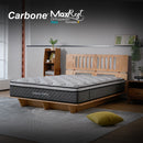 Colchones Ortopédicos Firmeza 7 Carbone Max Rest  Empacados Al Vacío Pillow Top Colchón Calidad Hotelera Memory Foam Con Resortes 35Cm Espesor (13.7")