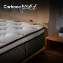 Colchones Ortopédicos Firmeza 7 Carbone Max Rest  Empacados Al Vacío Pillow Top Colchón Calidad Hotelera Memory Foam Con Resortes 35Cm Espesor (13.7")