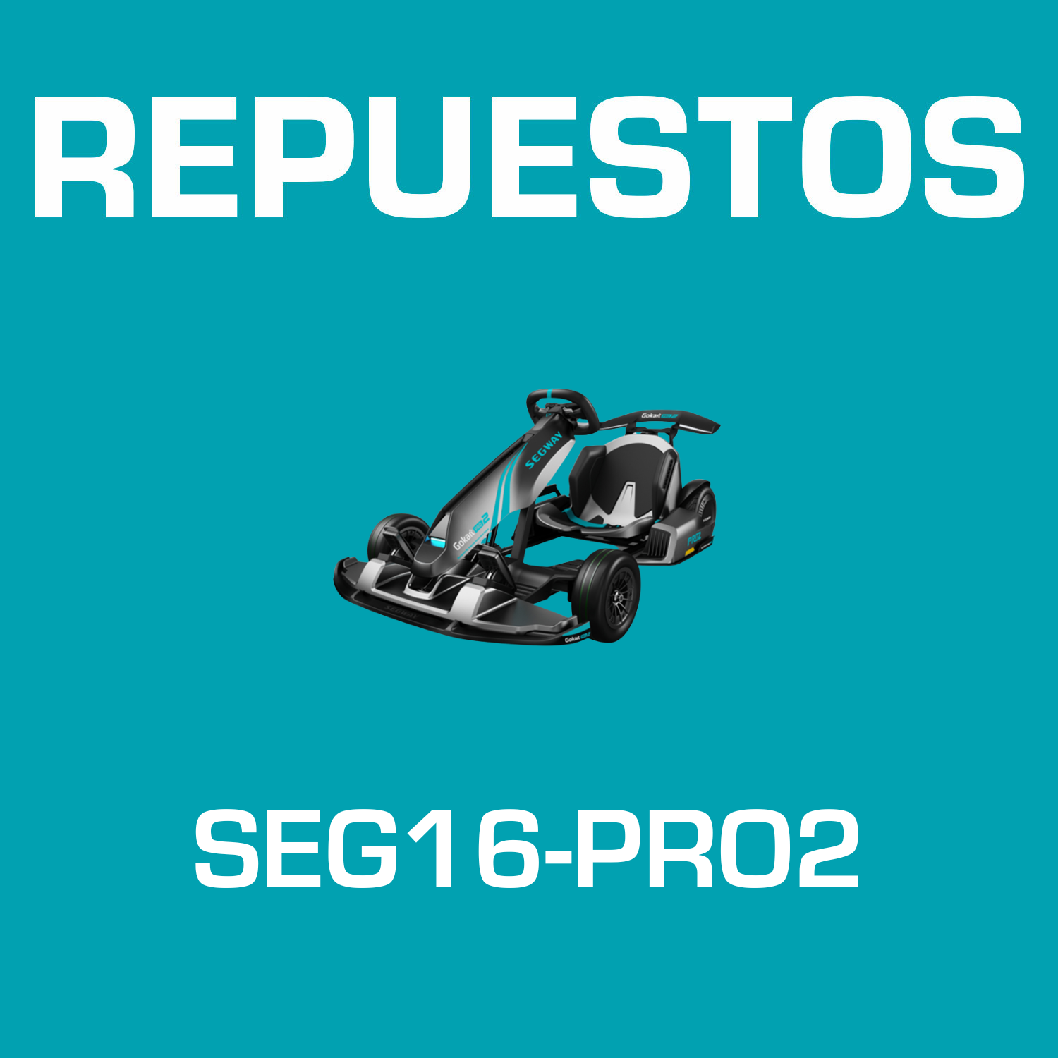 Repuestos de GoKart Pro 2 Segway Ninebot Negro Código SEG16-PRO2