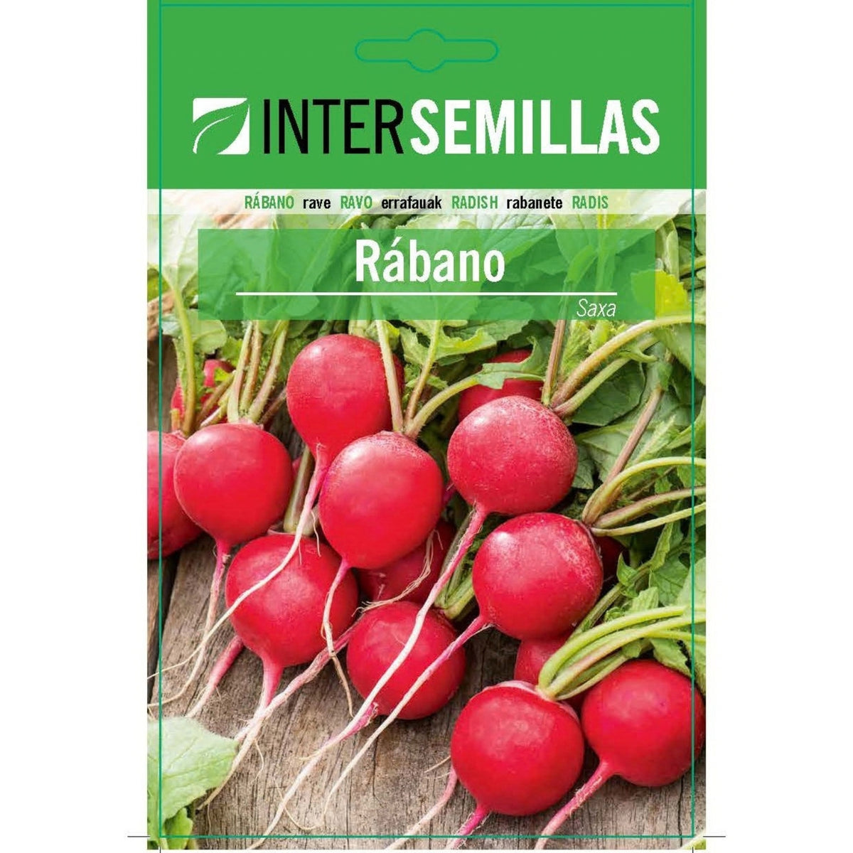 Semillas de Rábano Redondo Rojo Saxa (10 g). Ideales para Cultivar en Huertos y Jardines.