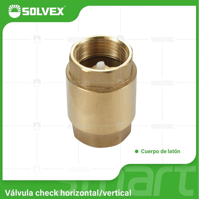 Válvulas Checks De Latón Con Resorte Horizontal Y Vertical 200 PSI.