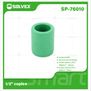 Cople De PPR 1/2". Unión Recta Para Tuberías Termofusión Agua Fría Y Caliente. Coupling.