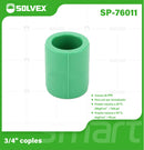 Cople De PPR 3/4". Unión Recta Para Tuberías Termofusión Agua Fría Y Caliente. Coupling.