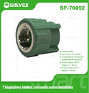 Adaptador PPR Hembra 1" con Inserto en Acero Inoxidable. Conector Termofusión para Agua.