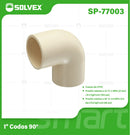 Codo CPVC 90° de 1". Conector para Agua Caliente y Fría. Unión Segura.