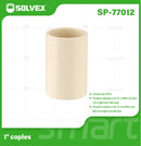 Cople CPVC 1". Conexión Termofusión. Unión Recta para Agua Caliente y Fría. Coupling.