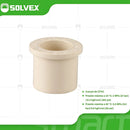 Reducciones CPVC. Bushings Adaptadores para Agua Caliente y Fría. Conexión Termofusión.
