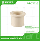 Reducción CPVC 1/2" a 3/4". Bushing Adaptador para Agua Caliente y Fría. Conexión Termofusión.