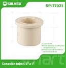 Reducción CPVC 1/2" a 1". Bushing Adaptador para Agua Caliente y Fría. Conexión Termofusión.