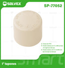 Tapón CPVC 1". Cierre Hermético para Agua Caliente y Fría. Conexión Termofusión.