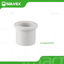 Reducciones PVC. Bushings Adaptadores para Agua Potable. Conexiones Roscadas de Presión.