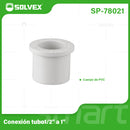 Reducción PVC 1/2" a 1". Bushing Adaptador para Agua Potable. Conexión Roscada de Presión.
