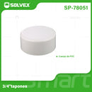 Tapón PVC 3/4". Tapa de Cierre para Tuberías de Agua Potable.