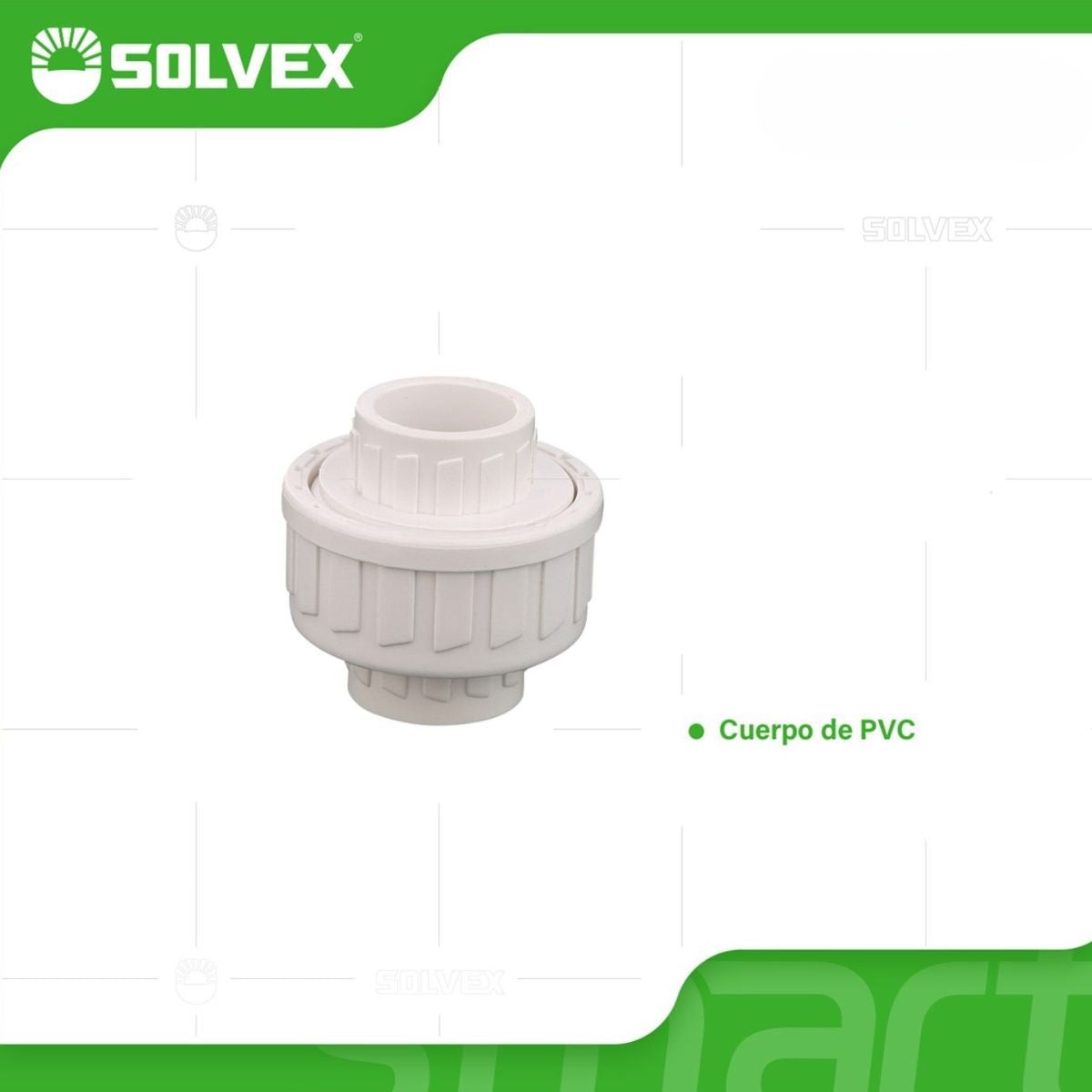 Uniones Universales de PVC. Conectores Desmontables para Agua Potable. Couplings.
