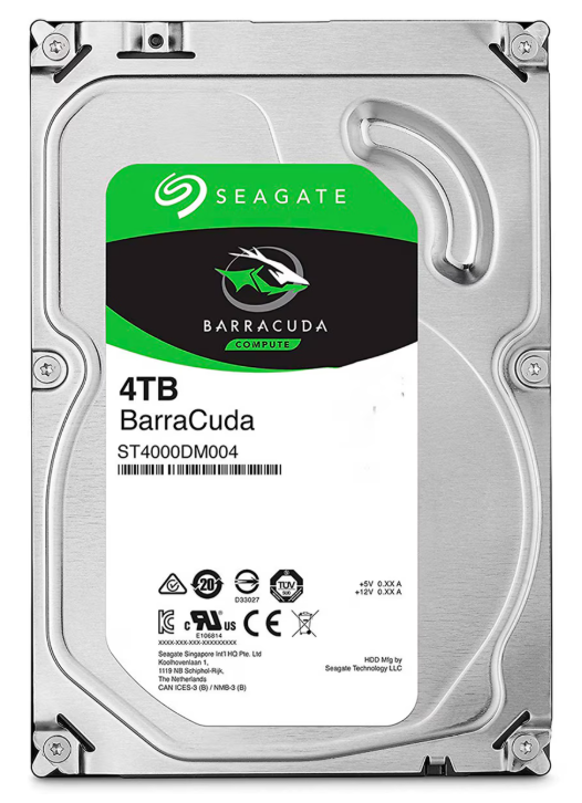 Disco duro Seagate de 4 TB. No se puede vender por separado; debe instalarse en el NVR.
