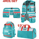 Combo del mes Total Mochila, Chaleco, cinturón y maletín para herramientas. POCAS UNIDADES