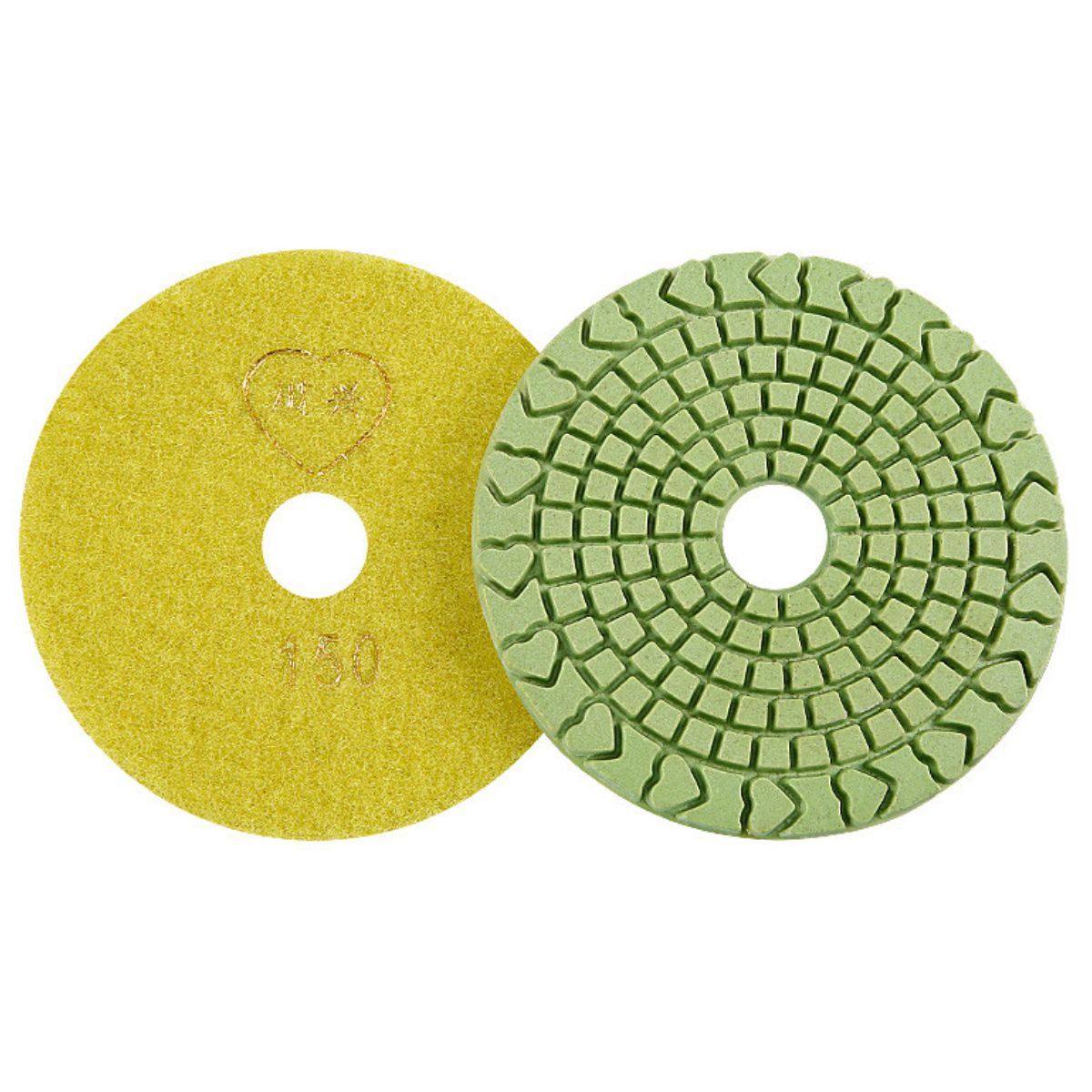 Almohadilla de Pulido de Diamante 4” (100 mm) – Grano 150#. Disco de Pulido Seco y Húmedo para Mármol, Granito. (Grado Industrial)