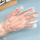 Guantes Desechables Transparentes. (Caja de 200 Piezas). Talla Única, Resistentes y Seguros para Cocina, Limpieza y Uso General.