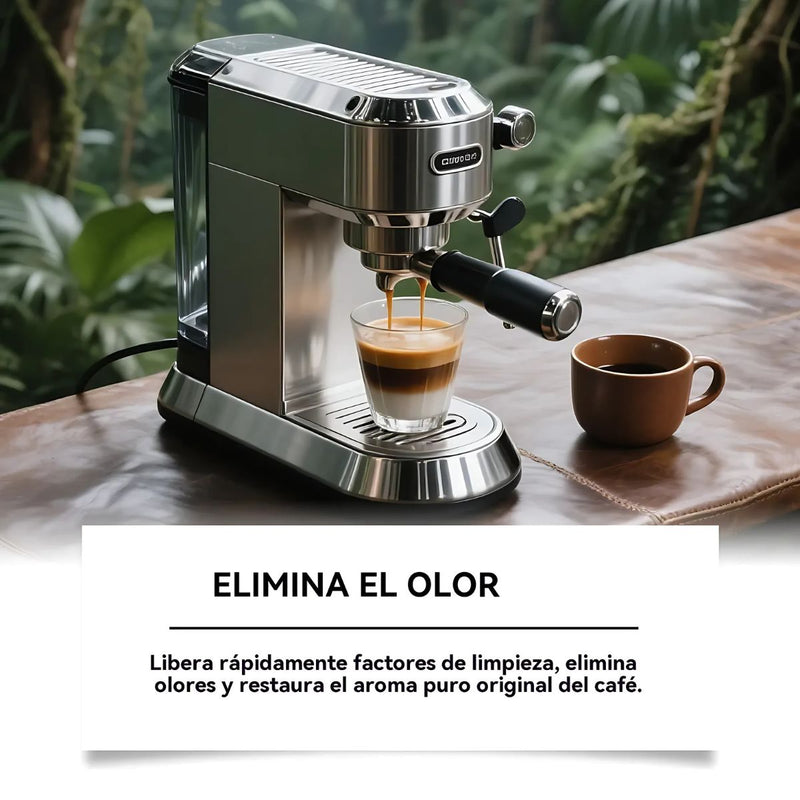 Pastillas Efervescentes para limpieza de Cafeteras Espresso. Tabletas de Limpieza de Maquina de Café. Pack 24 Unidades.