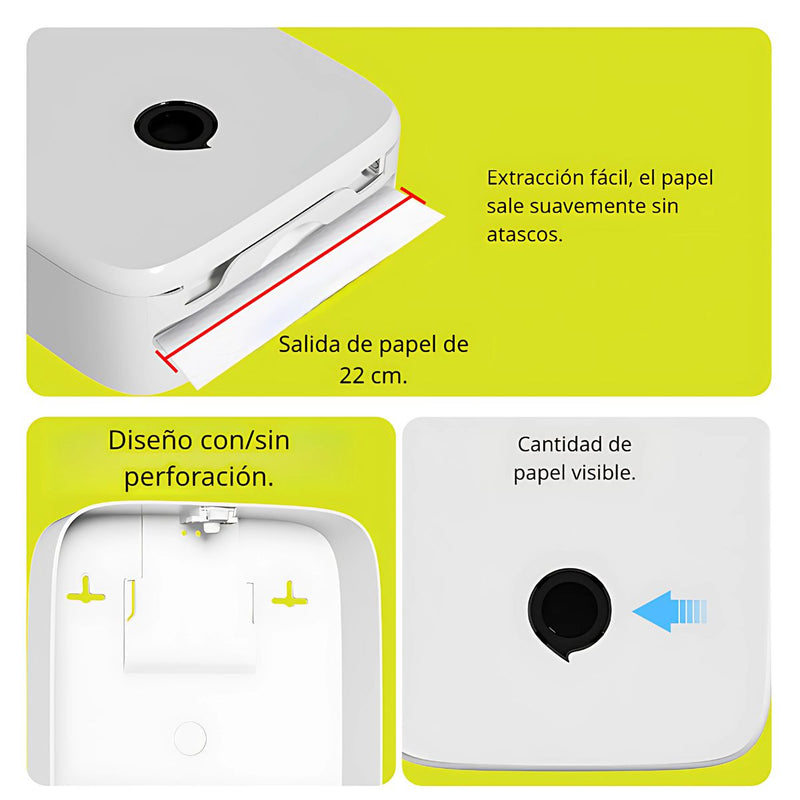 Dispensador de Toallas de Mano Color Blanco. Porta Servilletas de Pared. Caja Dispensadora de Papel 28×26.5×7.8 cm.