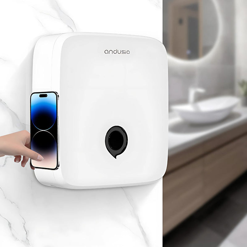 Dispensador de Toallas de Mano Color Blanco. Porta Servilletas de Pared. Caja Dispensadora de Papel 28×26.5×7.8 cm.